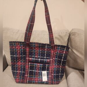 Vera Bradley Vera Tote, Tartan Plaid, NWT